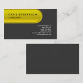 Geel grijze Button Patroon Visitekaartje (Voorkant / Achterkant)