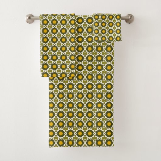 Geel groen 176 bad handdoek (Insitu)