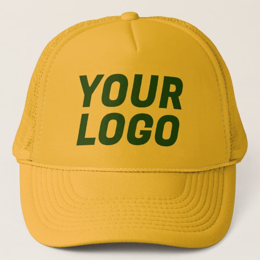 Geel & Groen Aangepast Trucker Pet (Voorkant)