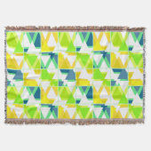 Geel groen abstract deken (Voorkant)