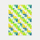 Geel groen abstract fleece deken (Voorkant)