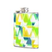 Geel groen abstract heupfles (Links)