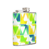 Geel groen abstract heupfles (Rechts)