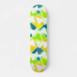 Geel groen abstract persoonlijk skateboard