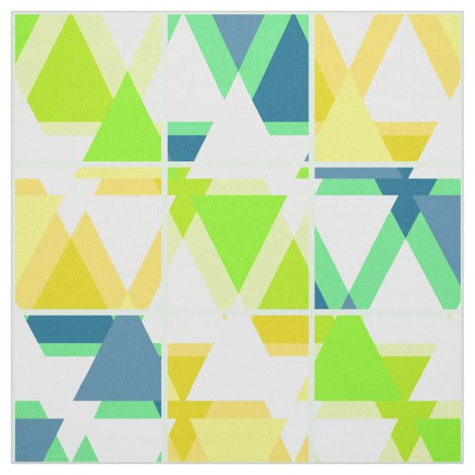 Geel groen abstract stof (Swatch)