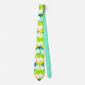 Geel groen abstract stropdas (Voorkant)