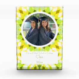  Geel Groen Afstuderen Foto Keepsake Gift