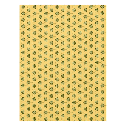  geel groen Barcelona-ventilatorpatroon Tafelkleed (Voorkant)