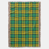 Geel Groen Blackwatch Campbell Tartan Plaid Deken (Voorkant Verticaal)