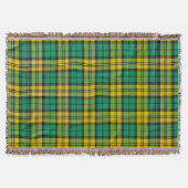 Geel Groen Blackwatch Campbell Tartan Plaid Deken (Voorkant)