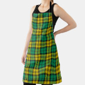 Geel Groen Blackwatch Campbell Tartan Plaid Schort (Insitu)