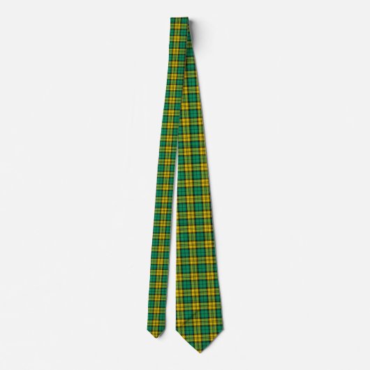 Geel Groen Blackwatch Campbell Tartan Plaid Stropdas (Achterkant)