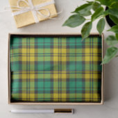 Geel Groen Blackwatch Campbell Tartan Plaid Tissuepapier (Geschenk)