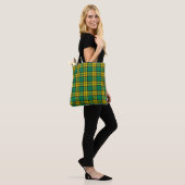 Geel Groen Blackwatch Campbell Tartan Plaid Tote Bag (Op model)
