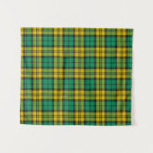 Geel Groen Blackwatch Campbell Tartan Plaid Wandkleed (Voorkant (horizontaal))
