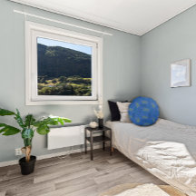 Geel groen blad patroon blauw