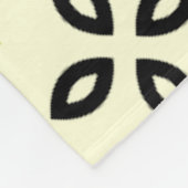 Geel groen bladbloemblaadje botanische Natuur Fleece Deken (Hoek)