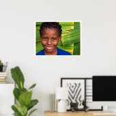 geel groen blauw jazz poster (Thuiskantoor)