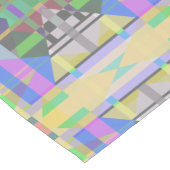 Geel Groen Blauw Paars Geometrisch Korte Tafelloper (Hoek)