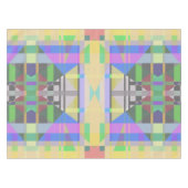 Geel Groen Blauw Paars Geometrisch Tafelkleed (Voorkant (Horizontaal))