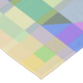 Geel Groen Blauw Paars Geometrisch Tafelkleed (Gekanteld)