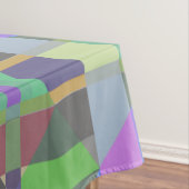 Geel Groen Blauw Paars Geometrisch Tafelkleed (Voorbeeld)