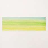 Geel Groen Blauw Vrolijk Pastel Yogamat (Achterkant (horizontaal))