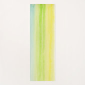 Geel Groen Blauw Vrolijk Pastel Yogamat (Voorkant)