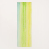 Geel Groen Blauw Vrolijk Pastel Yogamat (Achterkant)
