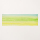 Geel Groen Blauw Vrolijk Pastel Yogamat (Voorkant (horizontaal))