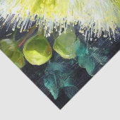 Geel Groen Bloeiende Gumnut Decoupage Tissuepapier (Detail)