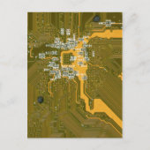 Geel-groen briefkaart (Voorkant)