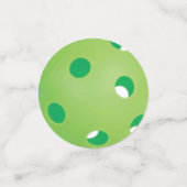Geel, groen en Oranje Pickleball Balls Confetti (Kleine voorkant)