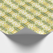 Geel Groen en Wit Cadeaupapier (Hoek)