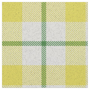 Geel groen en wit tartan geruit rustiek landelijk stof