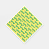 Geel groen gator Alligator Crocodile Crococ Animal Servet (Hoek)