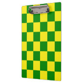 Geel groen geruit controlepatroon klembord (Links)