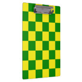 Geel groen geruit controlepatroon klembord (Rechts)