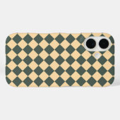 Geel Groen Geruit Diamantpatroon Case-Mate iPhone Case (Achterkant (horizontaal))