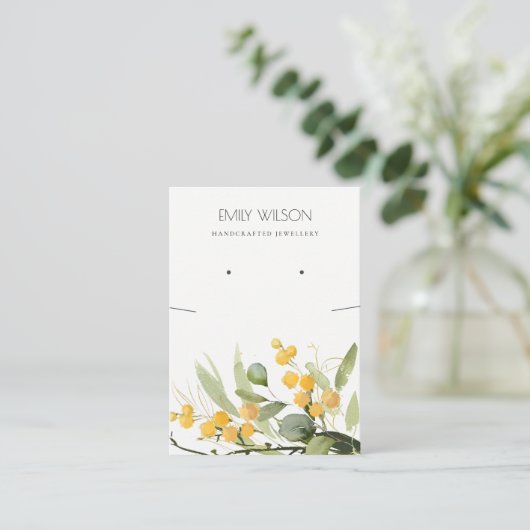 Geel groen goudwater Ketting voor het winnen van o Visitekaartje (Staand voorkant)