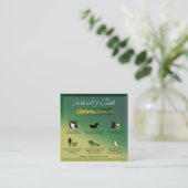 Geel Groen Gradiënt Mooie Sieraden Zorg Tips Informatiekaartje (Staand voorkant)