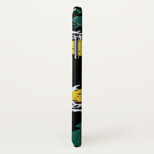 Geel groen kikkerpatroon Case-Mate iPhone case (Achterkant / rechts)