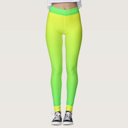 Geel/groen Leggings (Voorkant)