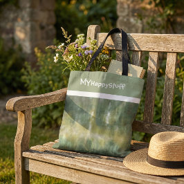 Geel groen modern abstract elegant patroon tote bag