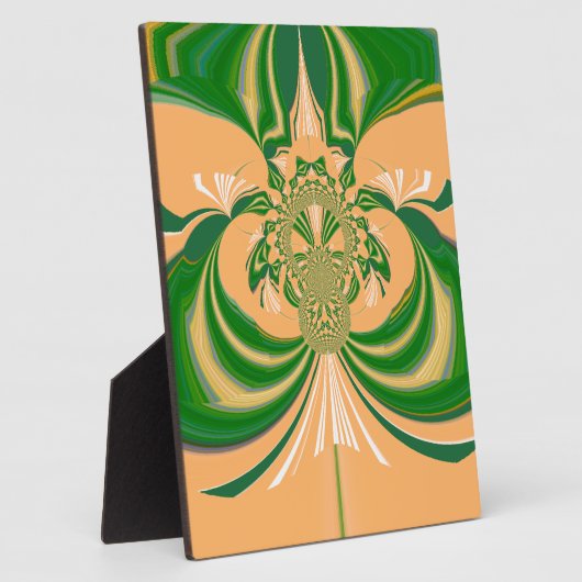 Geel groen ontwerp. fotoplaat (Zijkant)