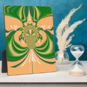 Geel groen ontwerp. fotoplaat (Zijkant)