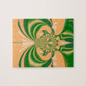 Geel groen ontwerp. legpuzzel (Horizontaal)