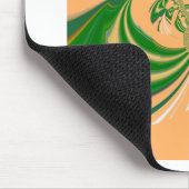 Geel groen ontwerp. muismat (Hoek)