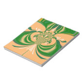 Geel groen ontwerp. notitieblok (Linkerzijde)