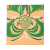 Geel groen ontwerp. notitieblok (Voorkant)